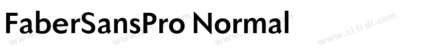 FaberSansPro Normal字体转换